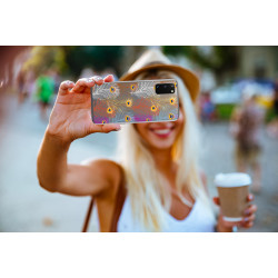 Coque souple transparente pour Samsung Galaxy S20 - Plumes de paon