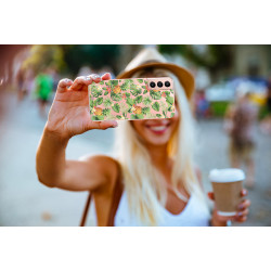 Coque souple transparente pour Samsung Galaxy S21 5G - Ananas & fleurs