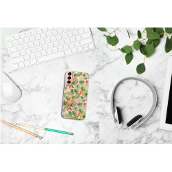 Coque souple transparente pour Samsung Galaxy S21 5G - Ananas & fleurs