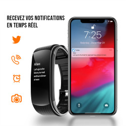Bracelet connecte avec 3 bracelets interchangeables avec...