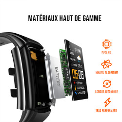 Bracelet connecte avec 3 bracelets interchangeables avec...