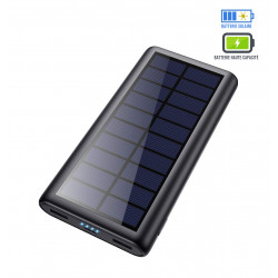 Power bank solaire portable avec charge rapide et haute capacite...