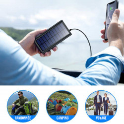 Power bank solaire portable avec charge rapide et haute capacite...