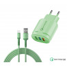 Chargeur mural universel 3 USB avec charge rapide 5V3A + cable USB...