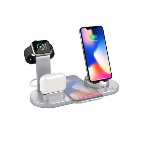 Station de charge 4 en 1 pour Apple Watch, Airpods et telephone...