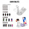 Station de charge 4 en 1 pour Apple Watch, Airpods et telephone...