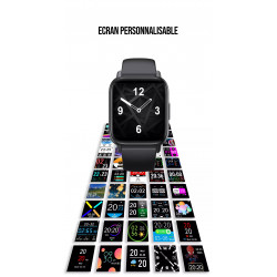 Montre intelligente connectee etanche avec indiquateur de la...