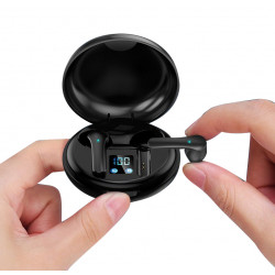 Ecouteurs Bluetooth V5.0 sans fil - Noir