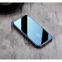 Power Bank a induction sans fil QI 10000 mAh - Verre trempe