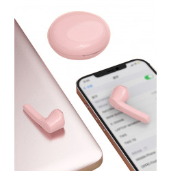 Ecouteurs Bluetooth V5.0 sans fil - Rose