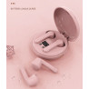 Ecouteurs Bluetooth V5.0 sans fil - Rose