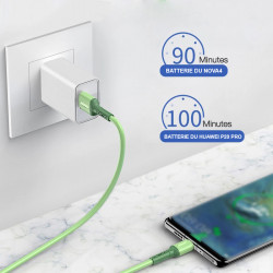 Pack famille de 5 cables Lightning de charge rapide et de...