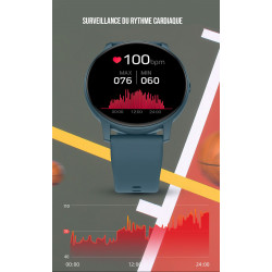 Montre intelligente Bluetooth a ecran rond 1,3 pouces avec suivi...