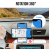 Support voiture avec charge magnetique rapide sans fil Qi 30W