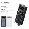 Power bank solaire portable solaire 30 000 mAh avec 3 cables...