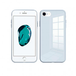 Coque de protection arriere en verre trempe liquide pour iPhone...