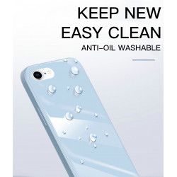 Coque de protection arriere en verre trempe liquide pour iPhone...