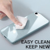 Coque de protection arriere en verre trempe liquide pour iPhone...
