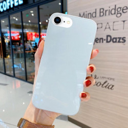 Coque de protection arriere en verre trempe liquide pour iPhone...