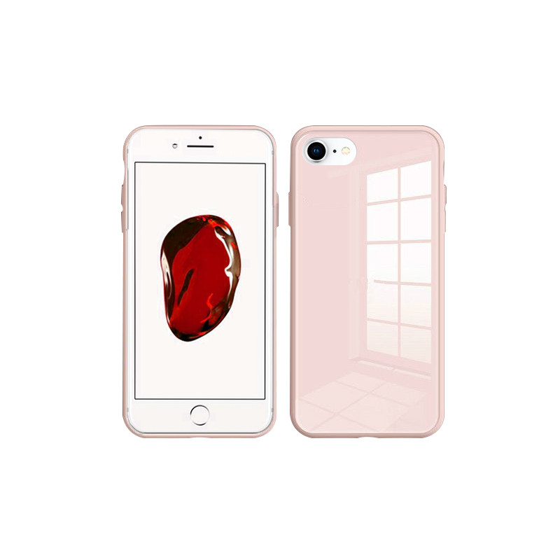 Coque de protection arriere en verre trempe liquide pour iPhone...