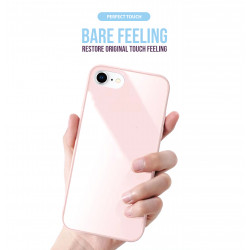 Coque de protection arriere en verre trempe liquide pour iPhone...