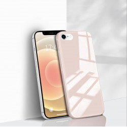 Coque de protection arriere en verre trempe liquide pour iPhone...