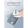 Coque de protection arriere en verre trempe liquide pour iPhone...