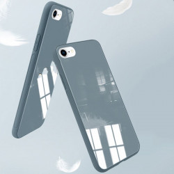 Coque de protection arriere en verre trempe liquide pour iPhone...