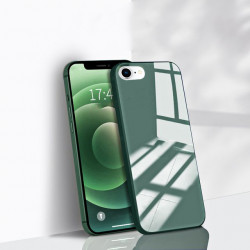 Coque de protection arriere en verre trempe liquide pour iPhone...