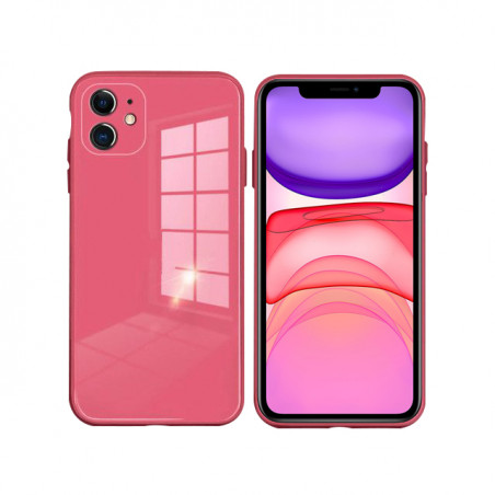 Coque de protection arriere en verre trempe liquide pour iPhone 11...