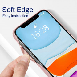 Coque de protection arriere en verre trempe liquide pour iPhone 12...