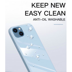 Coque de protection arriere en verre trempe liquide pour iPhone 13...