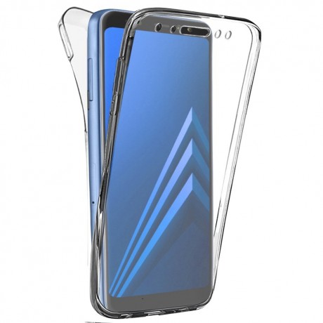 Coque intégrale 360° pour Samsung Galaxy A8 2018 - Transparent