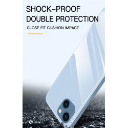 Coque de protection arriere en verre trempe liquide pour iPhone 13...