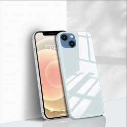 Coque de protection arriere en verre trempe liquide pour iPhone 13...