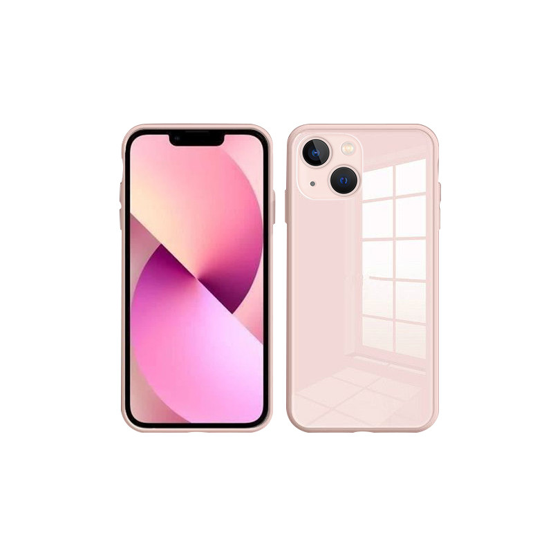 Coque de protection arriere en verre trempe liquide pour iPhone 13...