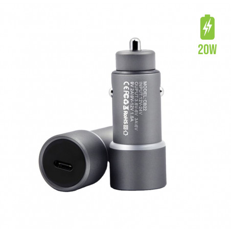 Chargeur voiture allume cigare Type - C 20W