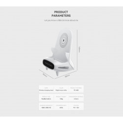Support de telephone avec charge a induction sans fil rapide 15W ...