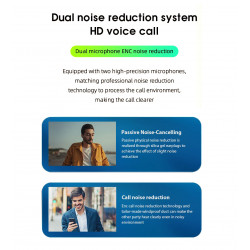 Ecouteurs sans fil Bluetooth 5.0 Hi - Fi stereo avec fonction...