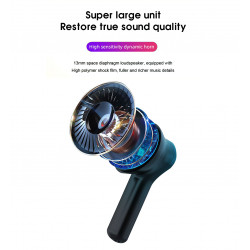 Ecouteurs sans fil Bluetooth 5.0 Hi - Fi stereo avec fonction...