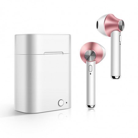 Ecouteurs stereo Bluetooth 5.0 sans fil avec appels binaual avec...