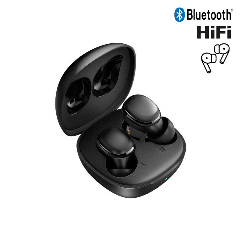 Ecouteurs stereo HIFI Bluetooth intra - auriculaire - Noir