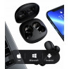 Ecouteurs stereo HIFI Bluetooth intra - auriculaire - Noir