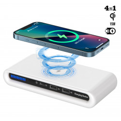 Station de charge rapide USB 4 en 1 multi - fonction avec chargeur...