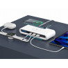 Station de charge rapide USB 4 en 1 multi - fonction avec chargeur...