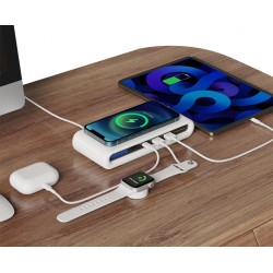Station de charge rapide USB 4 en 1 multi - fonction avec chargeur...