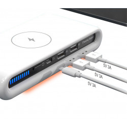 Station de charge rapide USB 4 en 1 multi - fonction avec chargeur...