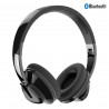 Casque stereo sans fil Bluetooth pliable - Noir