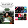 Montre Bluetooth connectee multi fonctions - Silicone noir