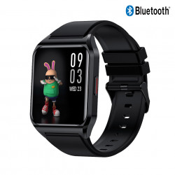 Montre Bluetooth connectee multi fonctions - Silicone noir